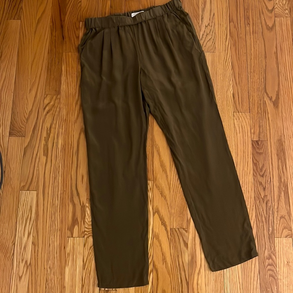Equipment Silk Olive Pants